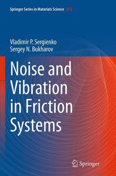 Couverture de l’ouvrage Noise and Vibration in Friction Systems