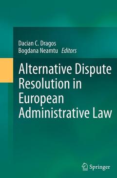 Couverture de l’ouvrage Alternative Dispute Resolution in European Administrative Law