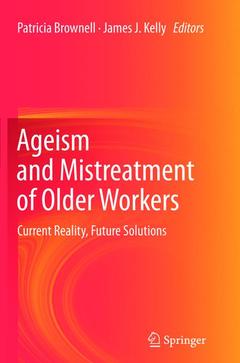 Couverture de l’ouvrage Ageism and Mistreatment of Older Workers