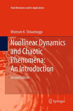 Couverture de l’ouvrage Nonlinear Dynamics and Chaotic Phenomena: An Introduction