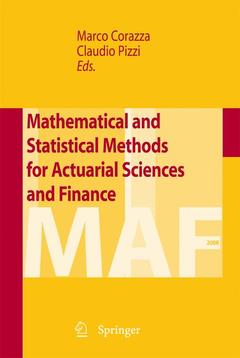 Couverture de l’ouvrage Mathematical and Statistical Methods for Actuarial Sciences and Finance