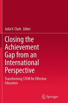 Couverture de l’ouvrage Closing the Achievement Gap from an International Perspective
