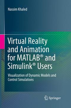 Cover of the book Virtual Reality and Animation for MATLAB® and Simulink® Users