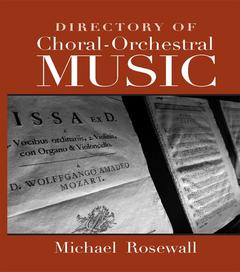 Cover of the book Directory of Choral-Orchestral Music