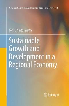 Couverture de l’ouvrage Sustainable Growth and Development in a Regional Economy
