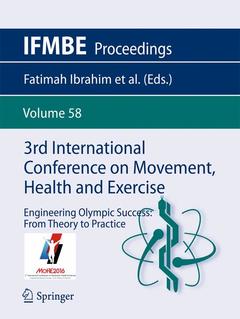 Couverture de l’ouvrage 3rd International Conference on Movement, Health and Exercise