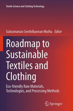 Couverture de l’ouvrage Roadmap to Sustainable Textiles and Clothing
