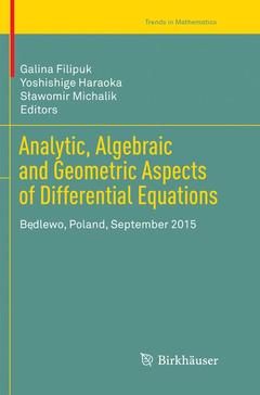 Couverture de l’ouvrage Analytic, Algebraic and Geometric Aspects of Differential Equations
