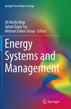 Couverture de l’ouvrage Energy Systems and Management