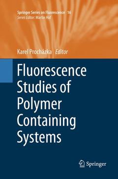 Cover of the book Fluorescence Studies of Polymer Containing Systems