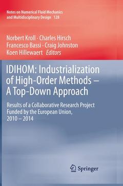 Couverture de l’ouvrage IDIHOM: Industrialization of High-Order Methods - A Top-Down Approach