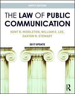 Couverture de l’ouvrage The Law of Public Communication