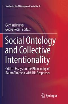Couverture de l’ouvrage Social Ontology and Collective Intentionality