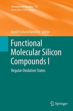 Couverture de l’ouvrage Functional Molecular Silicon Compounds I