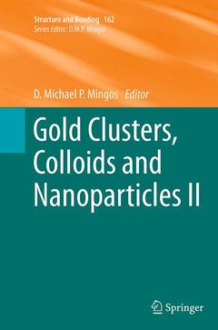 Couverture de l’ouvrage Gold Clusters, Colloids and Nanoparticles II