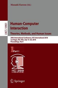 Couverture de l’ouvrage Human-Computer Interaction. Theories, Methods, and Human Issues