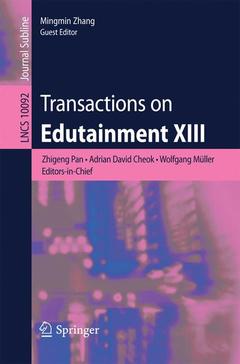 Cover of the book Transactions on Edutainment XIII