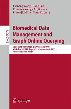 Couverture de l’ouvrage Biomedical Data Management and Graph Online Querying