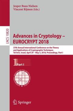 Couverture de l’ouvrage Advances in Cryptology – EUROCRYPT 2018