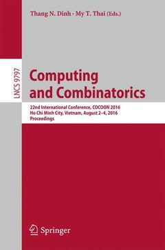Couverture de l’ouvrage Computing and Combinatorics 