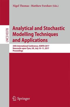 Couverture de l’ouvrage Analytical and Stochastic Modelling Techniques and Applications