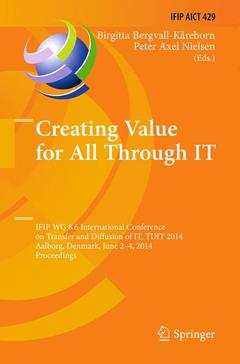 Cover of the book Creating Value for All Through IT