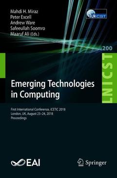 Couverture de l’ouvrage Emerging Technologies in Computing