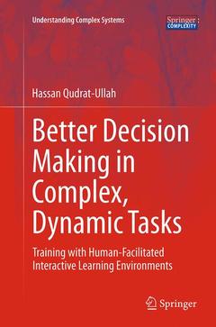 Couverture de l’ouvrage Better Decision Making in Complex, Dynamic Tasks
