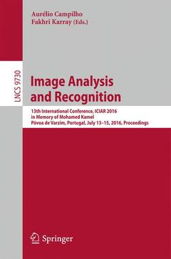 Couverture de l’ouvrage Image Analysis and Recognition