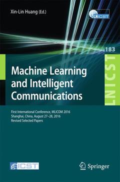 Couverture de l’ouvrage Machine Learning and Intelligent Communications