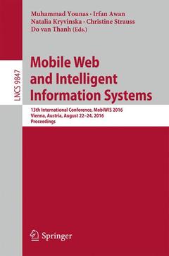Couverture de l’ouvrage Mobile Web and Intelligent Information Systems