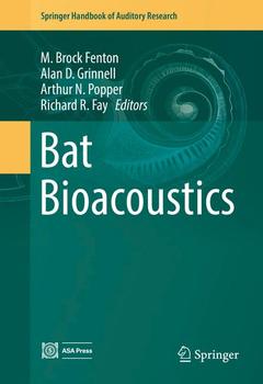 Couverture de l’ouvrage Bat Bioacoustics