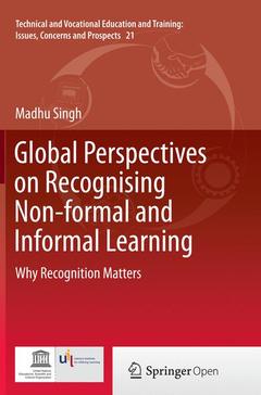 Couverture de l’ouvrage Global Perspectives on Recognising Non-formal and Informal Learning
