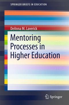 Couverture de l’ouvrage Mentoring Processes in Higher Education