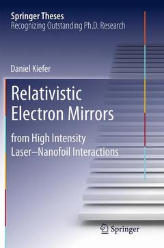 Couverture de l’ouvrage Relativistic Electron Mirrors