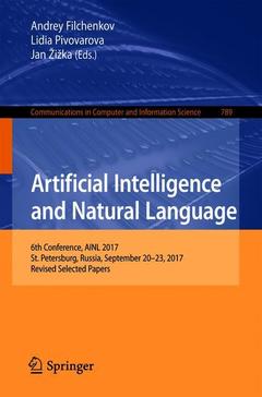 Couverture de l’ouvrage Artificial Intelligence and Natural Language