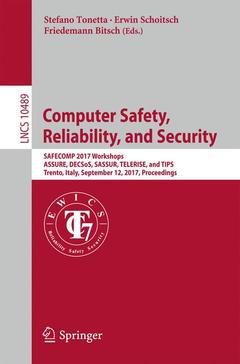 Couverture de l’ouvrage Computer Safety, Reliability, and Security 