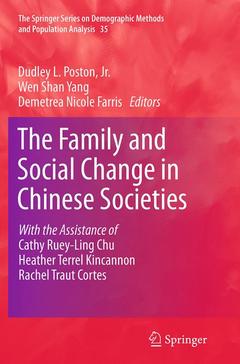 Couverture de l’ouvrage The Family and Social Change in Chinese Societies