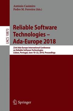 Couverture de l’ouvrage Reliable Software Technologies - Ada-Europe 2018