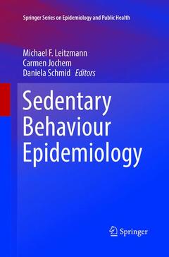 Couverture de l’ouvrage Sedentary Behaviour Epidemiology