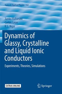 Couverture de l’ouvrage Dynamics of Glassy, Crystalline and Liquid Ionic Conductors