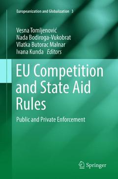 Couverture de l’ouvrage EU Competition and State Aid Rules