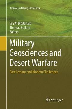 Couverture de l’ouvrage Military Geosciences and Desert Warfare
