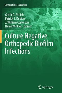 Couverture de l’ouvrage Culture Negative Orthopedic Biofilm Infections