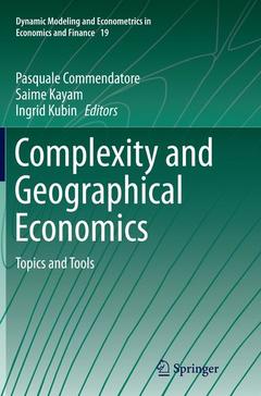 Couverture de l’ouvrage Complexity and Geographical Economics