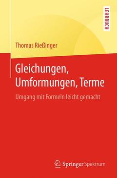 Couverture de l’ouvrage Gleichungen, Umformungen, Terme