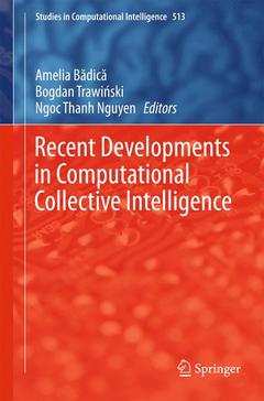 Couverture de l’ouvrage Recent Developments in Computational Collective Intelligence