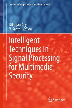Couverture de l’ouvrage Intelligent Techniques in Signal Processing for Multimedia Security