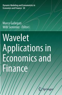 Cover of the book Wavelet Applications in Economics and Finance