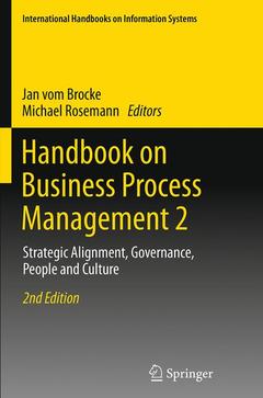 Couverture de l’ouvrage Handbook on Business Process Management 2